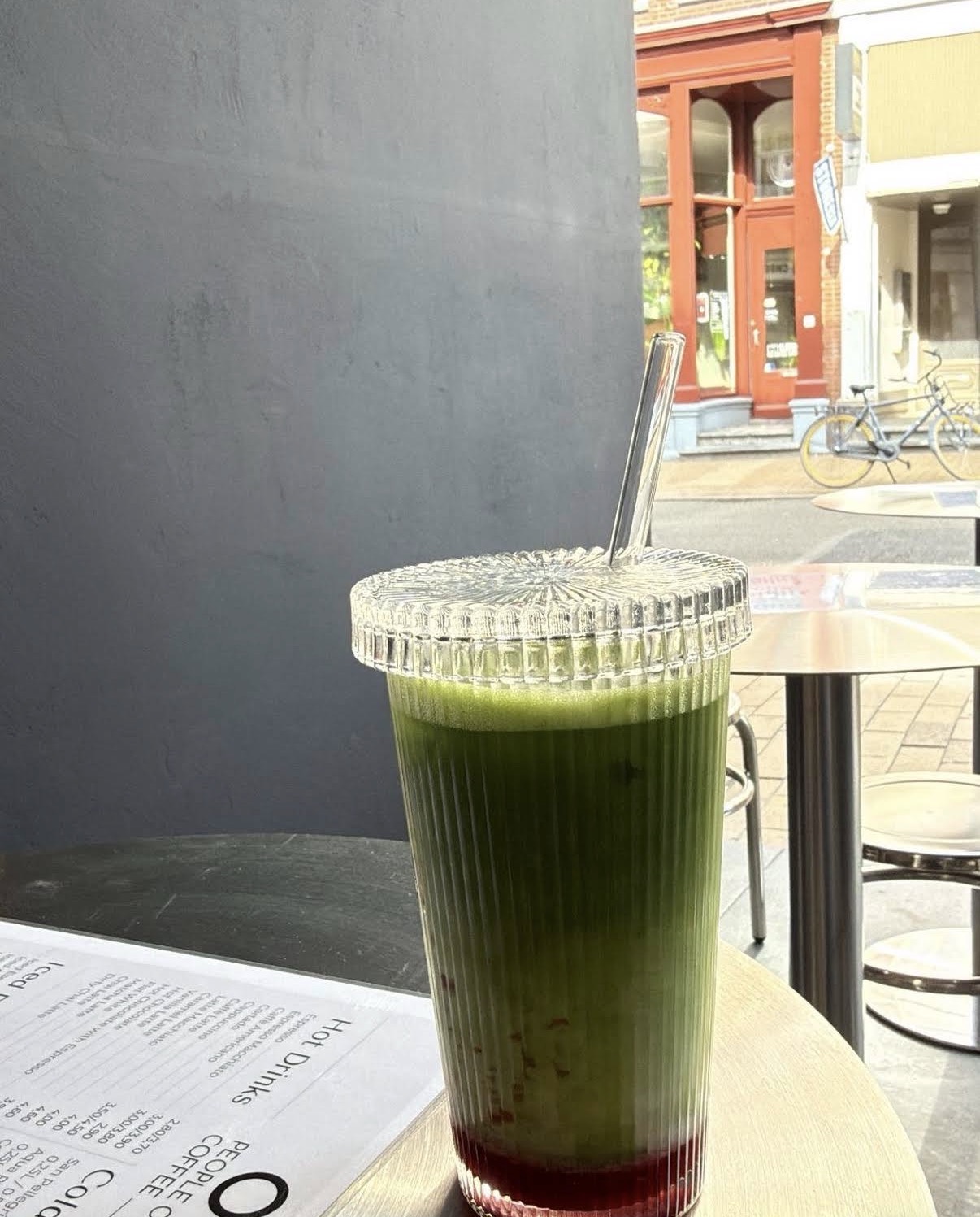 Iced matcha by the window — Instagram