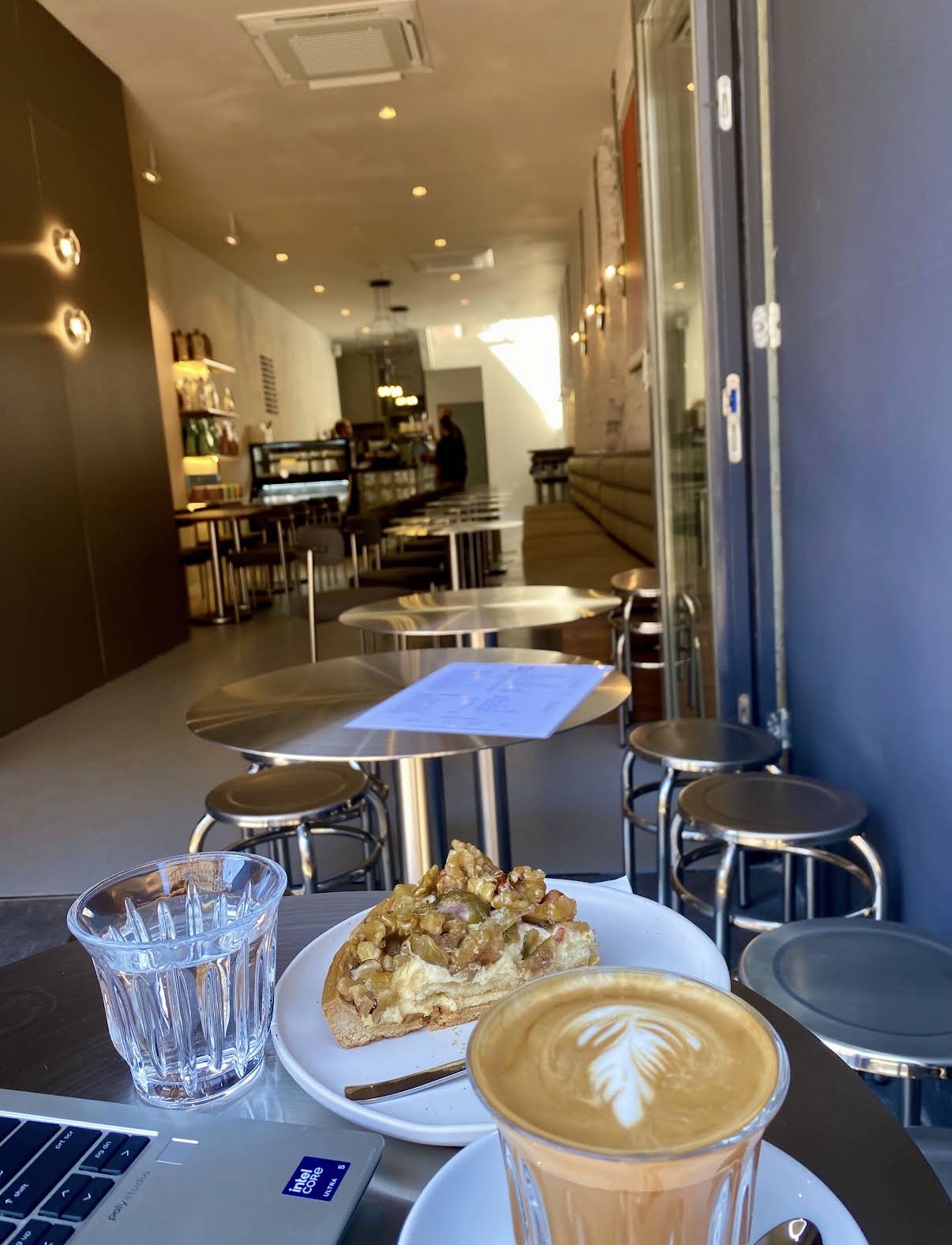 Stainless steel tables and bar